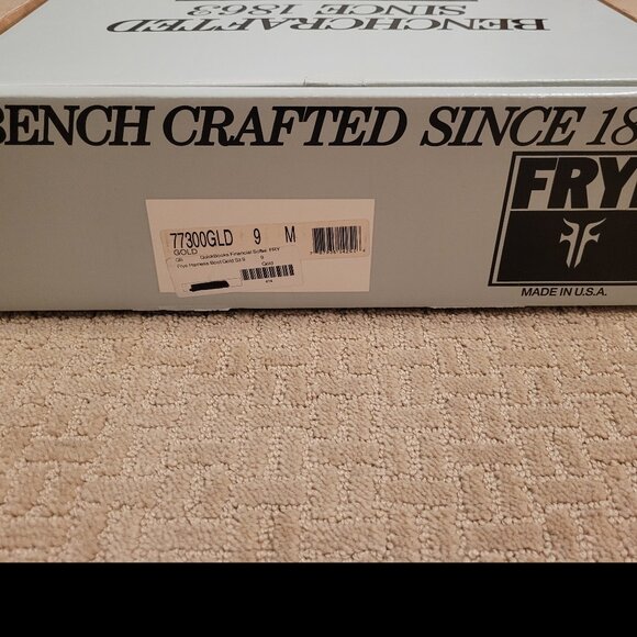 Frye Harness Boot - Gold - Women's Size 9 - Picture 5 of 16